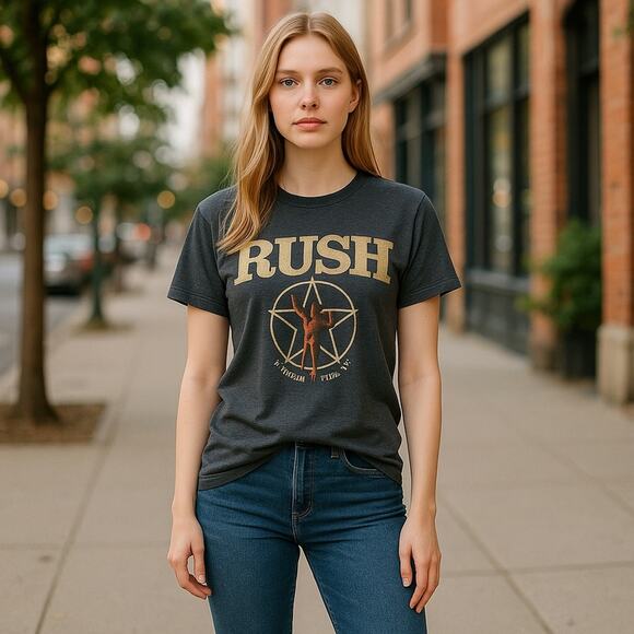 Women’s Rush Graphic Gray Short Sleeve Tee - Picture 1 of 5
